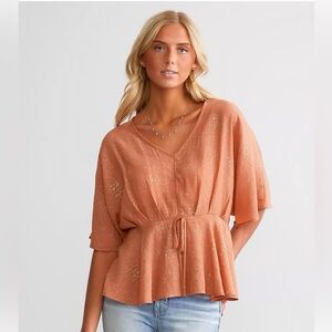 Daytrip Orange Sparkle Blouse